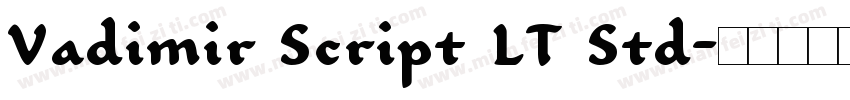 Vadimir Script LT Std字体转换